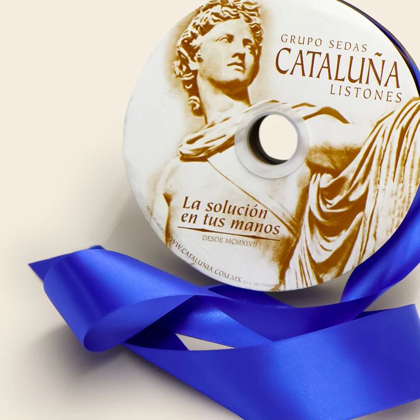 Listón satinado Cataluña 151/9 rollo 50 m